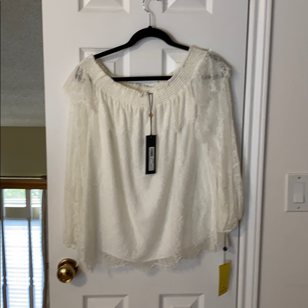 Lace long sleeve top